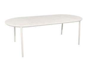 Керамический овальный садовый стол