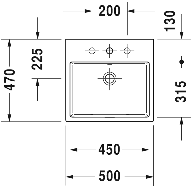 2352500041 Подвесная раковина настенная овальная Duravit Vero Air белая - Вид №1
