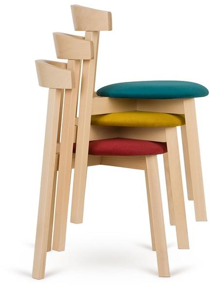 Paged Штабелируемый стул из бука с открытой спинкой Uxi sun-id-1475469 - Вид №1