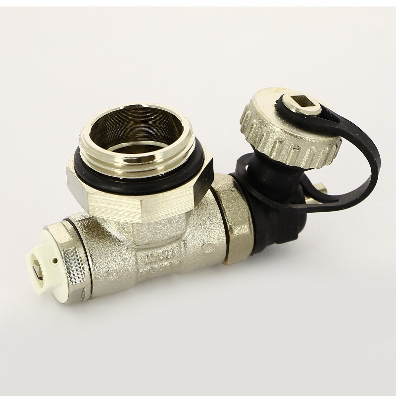 Концевик для коллектора ITAP Н 1" с ручным воздухоотводчиком и сливным клапаном 489M1 - Вид №2