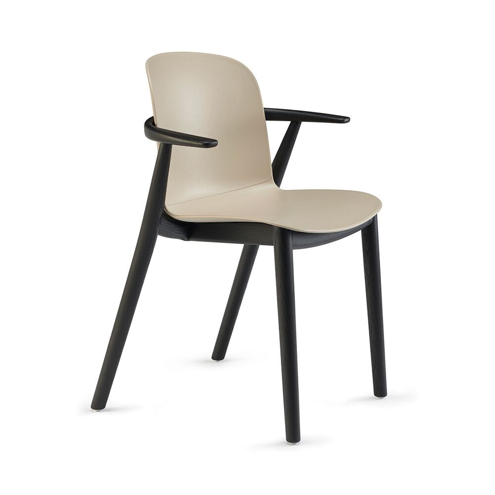 Стул из полипропилена и дерева с подлокотниками Infiniti Relief ARCH-00048986 - Вид №3