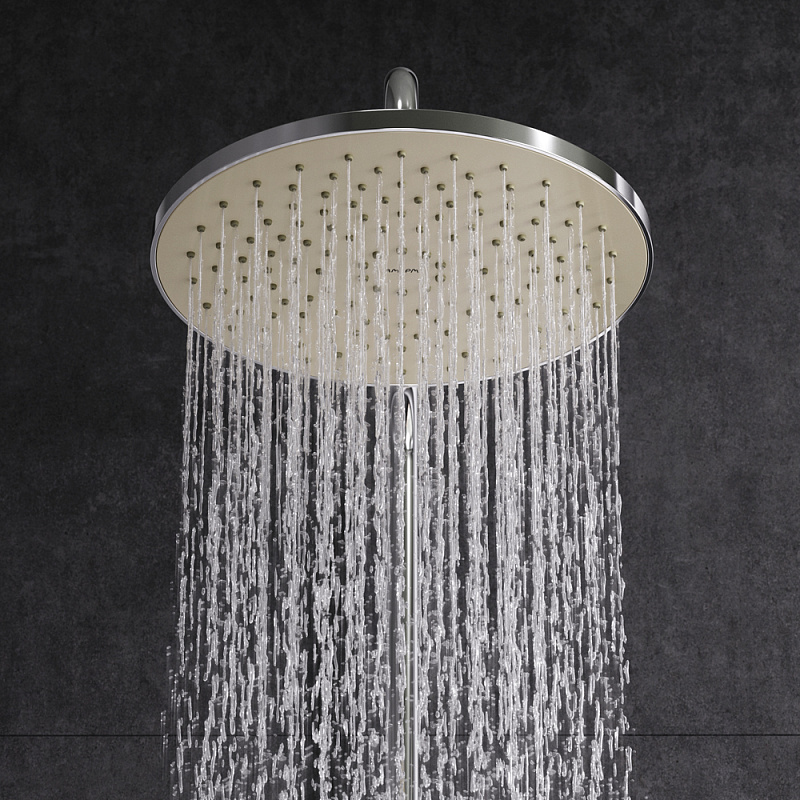 F0790420 душ.система набор: смеситель д/душа с термостатом верхн. душ d 220 мм ручн.душ 3 ф-ц AM.PM Gem - Вид №5