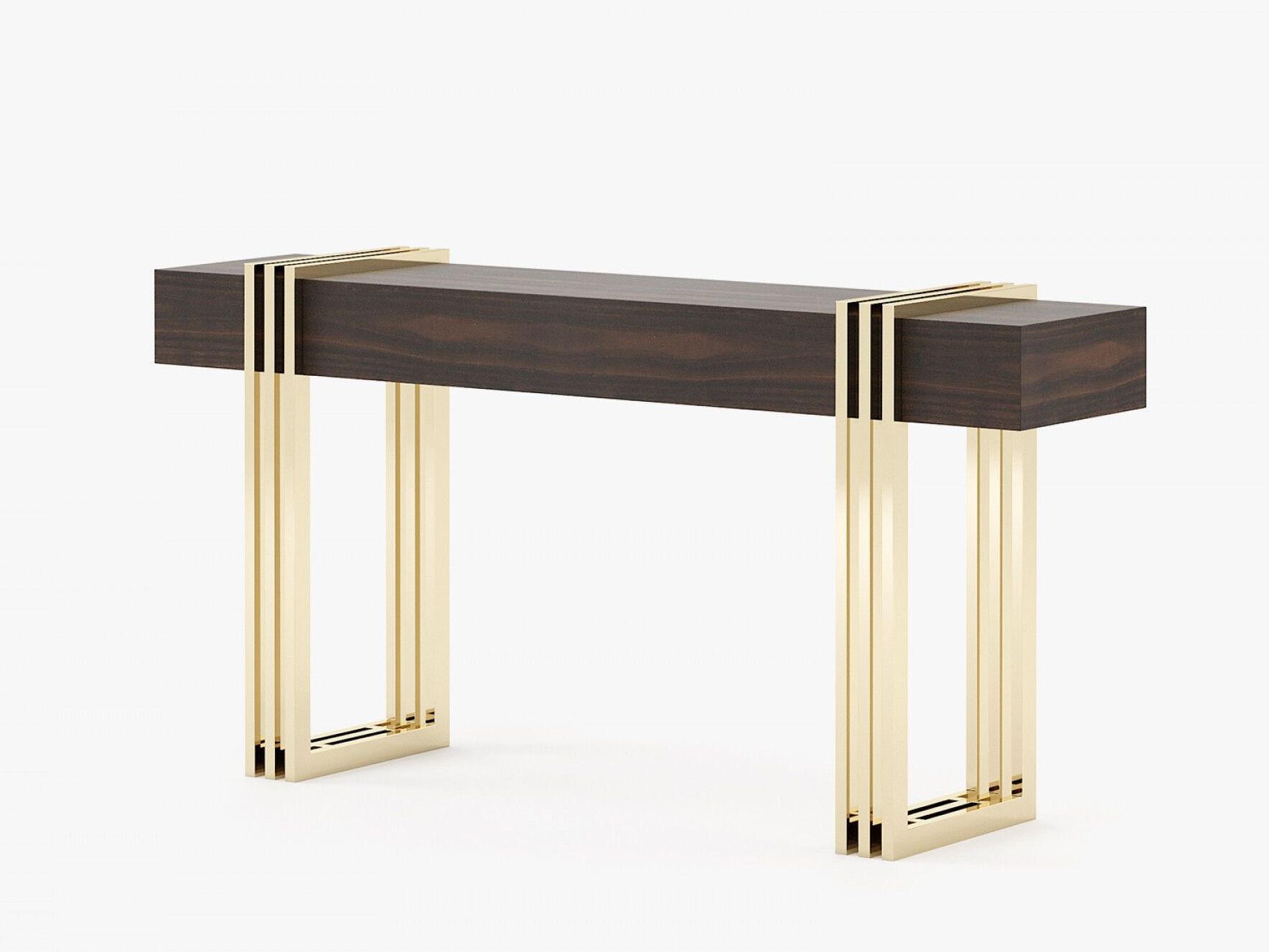 Деревянная прямоугольная консоль с ящиками Laskasas EVELYN ARCH-00006042