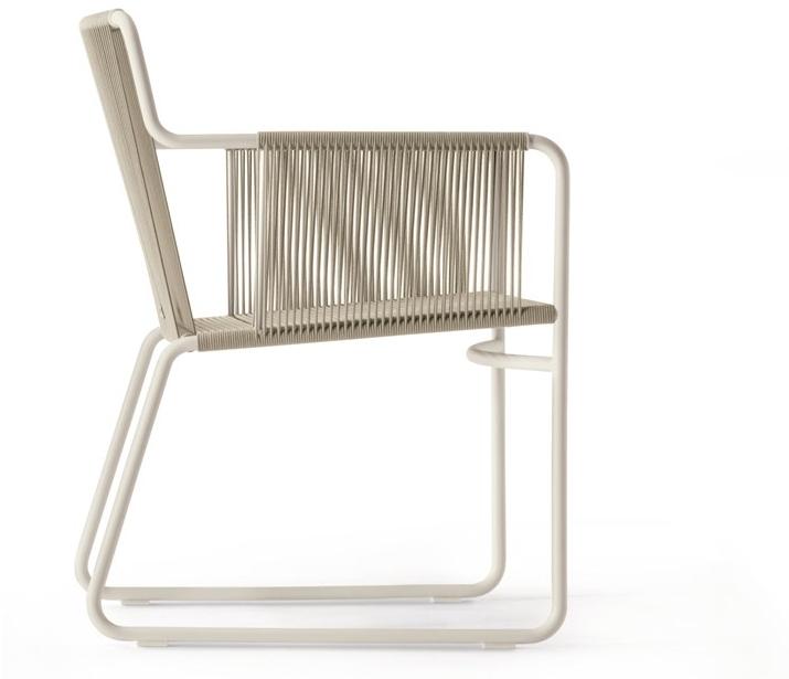 RODA Садовый стул на санках из нержавеющей стали с подлокотниками Harp sun-id-1449716 - Вид №2