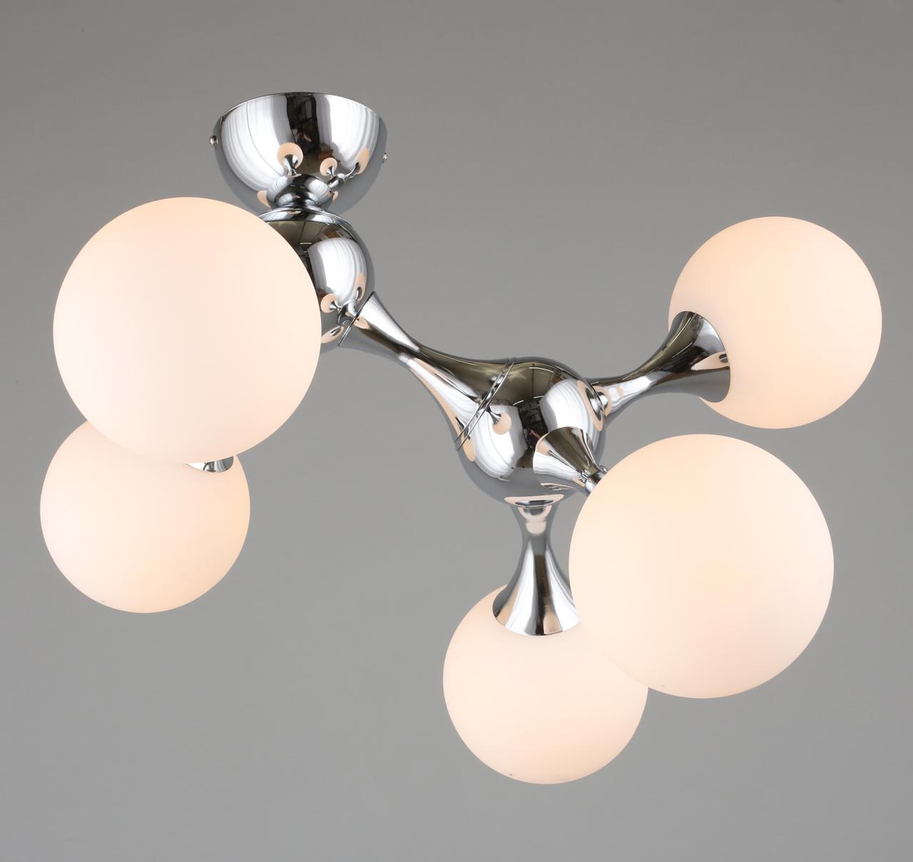 Потолочная люстра Omnilux Ronta OML-93107-05 OMNILUX RONTA 328320 Белый;хром  - Вид №2