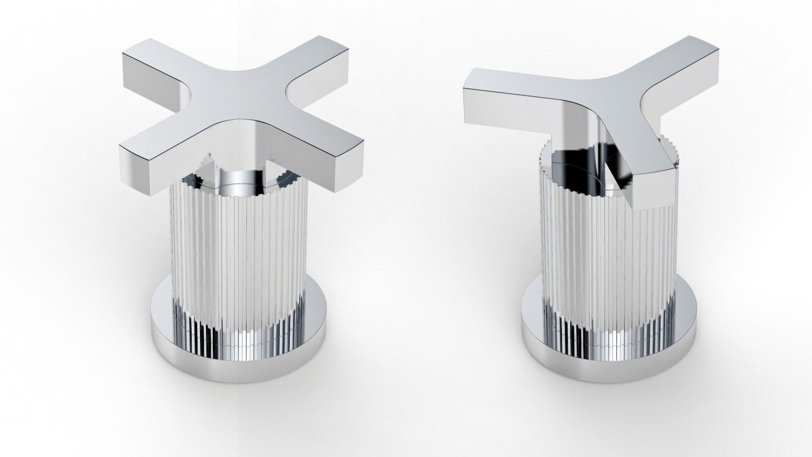 Смеситель для раковины с 3 отверстиями и отдельными розетками RUBINETTERIE STELLA ARCH-00085383 - Вид №14