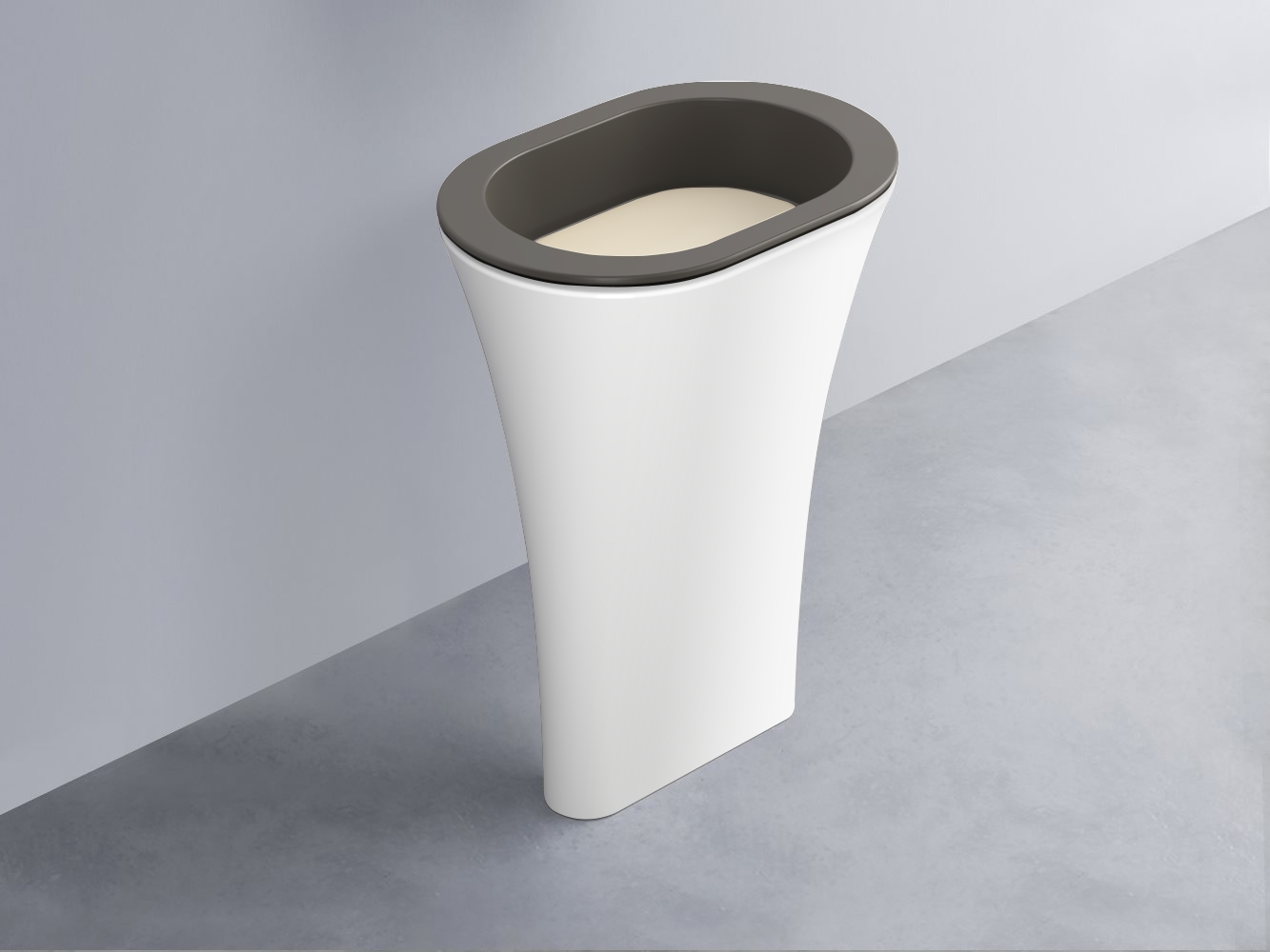 AMLA65-FN+AMPILO-LN+AMCOLO-BL Раковина Amedeo Ovale отдельностоящая cielo Enjoy + Amedeo Ceramica Cielo