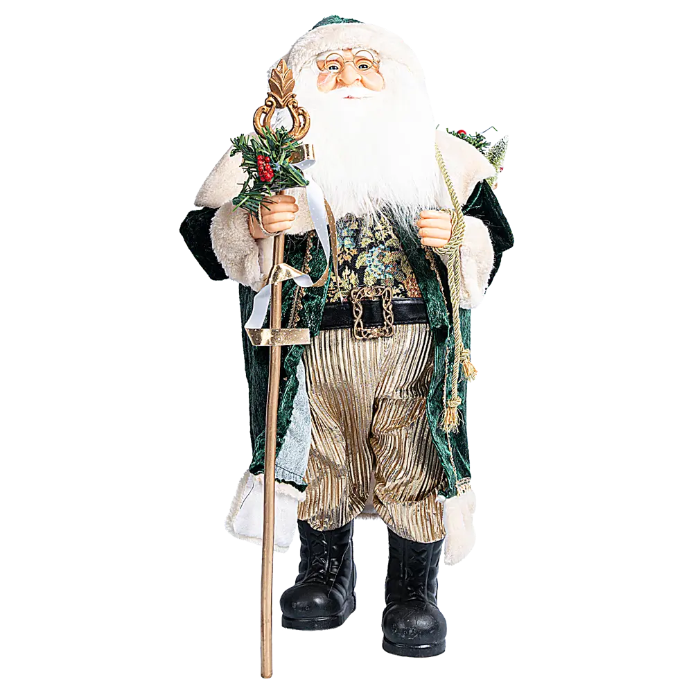89368039 Декоративная фигура Санта с посохом 22x36 см STLM-1419050 Santreyd Christmas - Вид №2