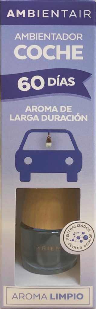 10656748 Ambientair Диффузор для автомобиля Хлопок 6 мл Стекло 