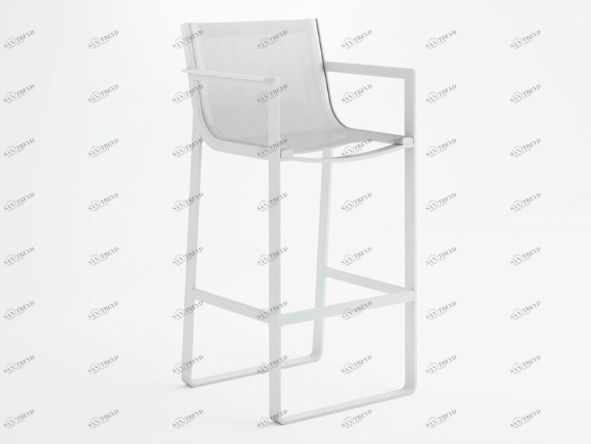 GANDIABLASCO Табурет high batyline® с подлокотниками Flat textil sun-id-1358692