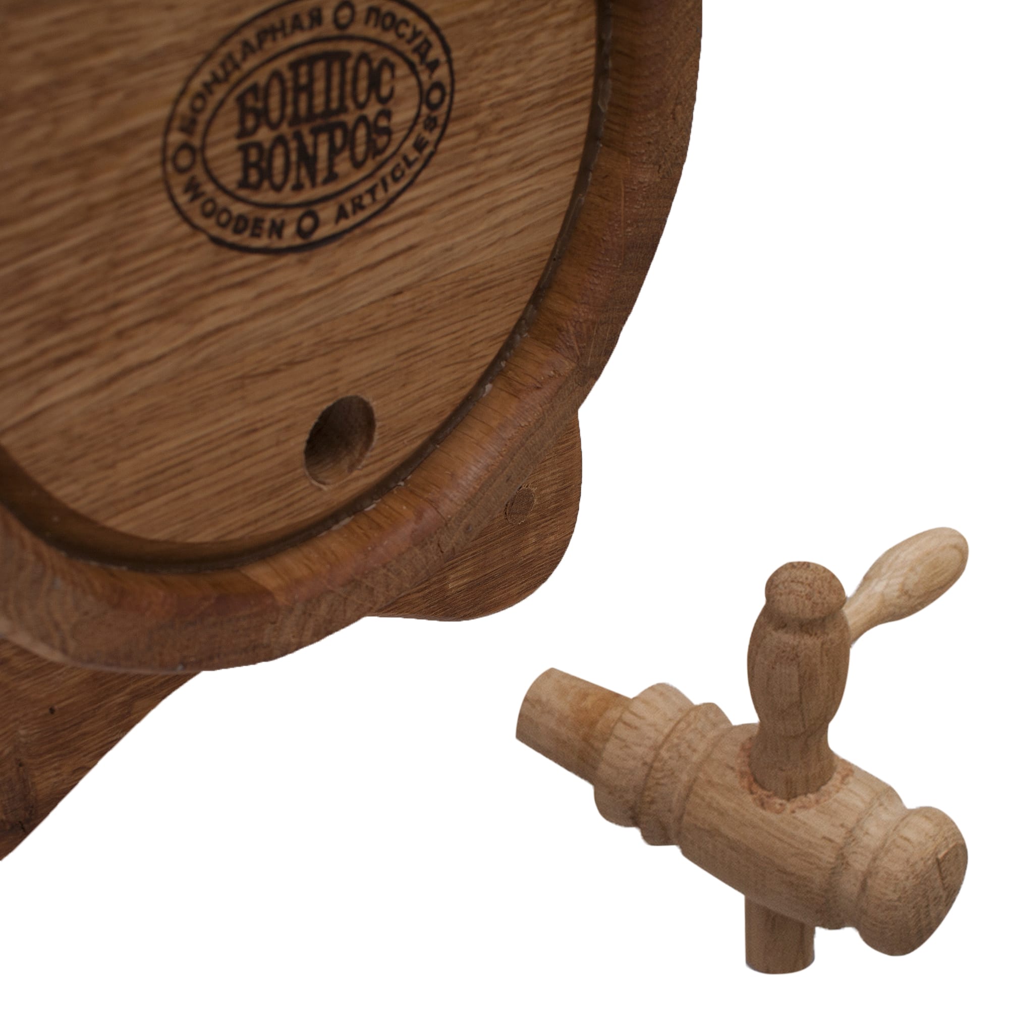 18665131 Жбан дубовый 3 л, на подставке с краном Santreyd  - Вид №1