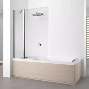 Novellini. Шторка на ванну 98x150 см 3V с хромированным профилем YOUNG 2.0