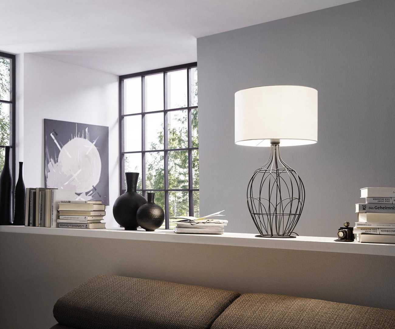 Настольная лампа Eglo Fagona 94607 EGLO ВАЗА 080395 Белый;черный  - Вид №1