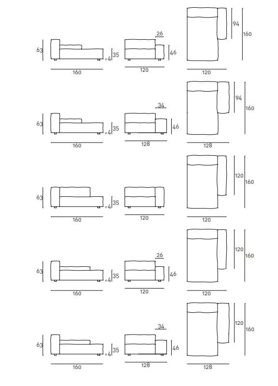 Съемный диван Living Divani Новая стена ARCH-00107904 - Вид №9