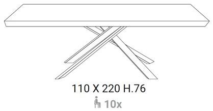 Ozzio Italia Прямоугольный деревянный обеденный стол  T241  - Вид №5