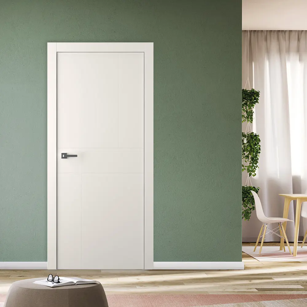 Дверь межкомнатная Лацио 2 глухая эмаль цвет жемчужный 80x200 см BELWOODDOORS STLM-2076598 - Вид №1