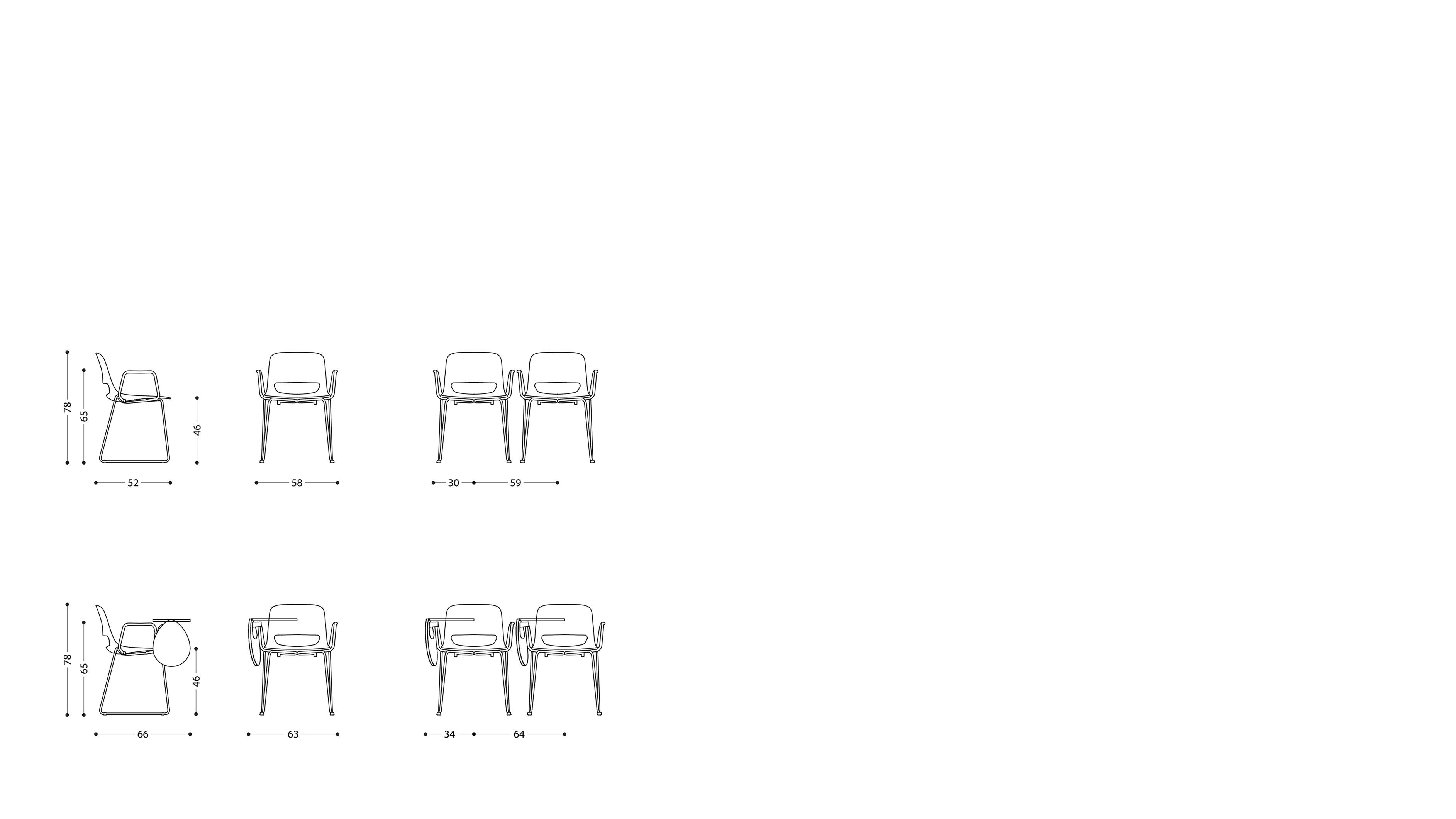 Стул из полипропилена LAMM Lucky ARCH-00044698 - Вид №4