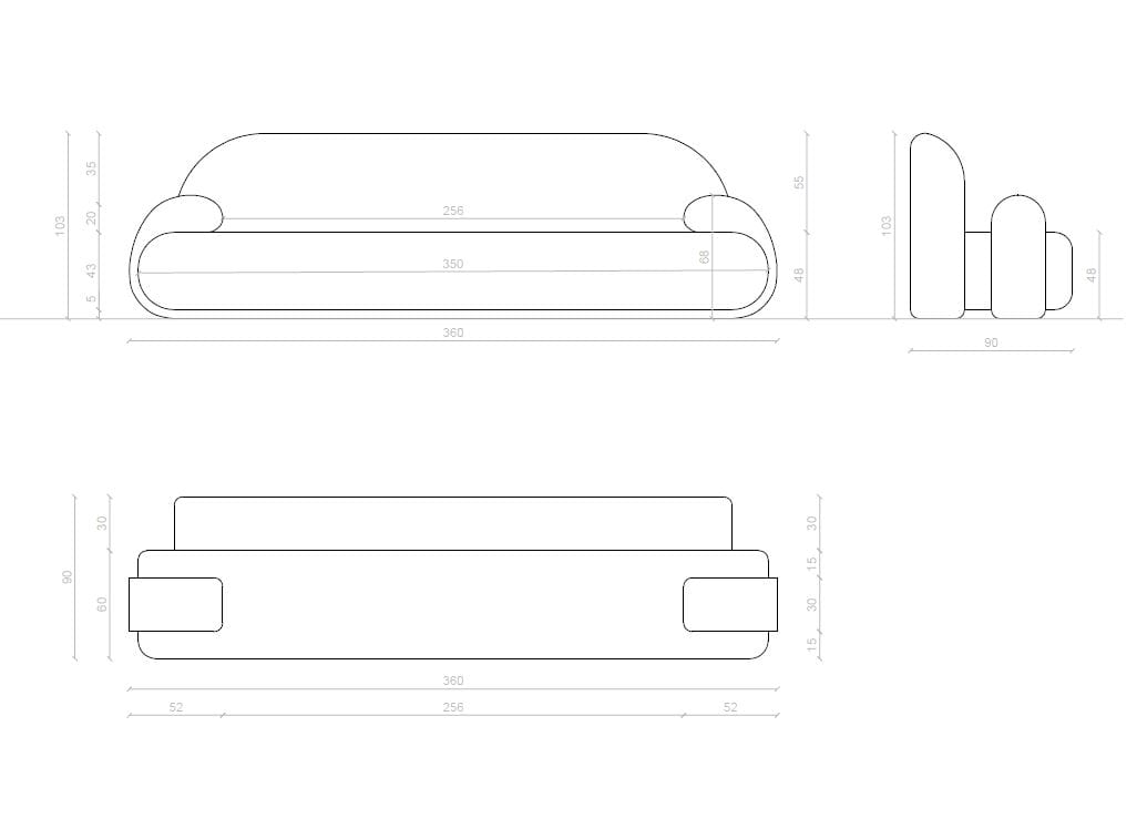 Бархатный диван capitonné Paolo Nesi MISSTAKE ARCH-00139565 - Вид №12