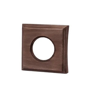 Рамка для розеток и выключателей Electraline 1 пост 220 мм цвет коричневый