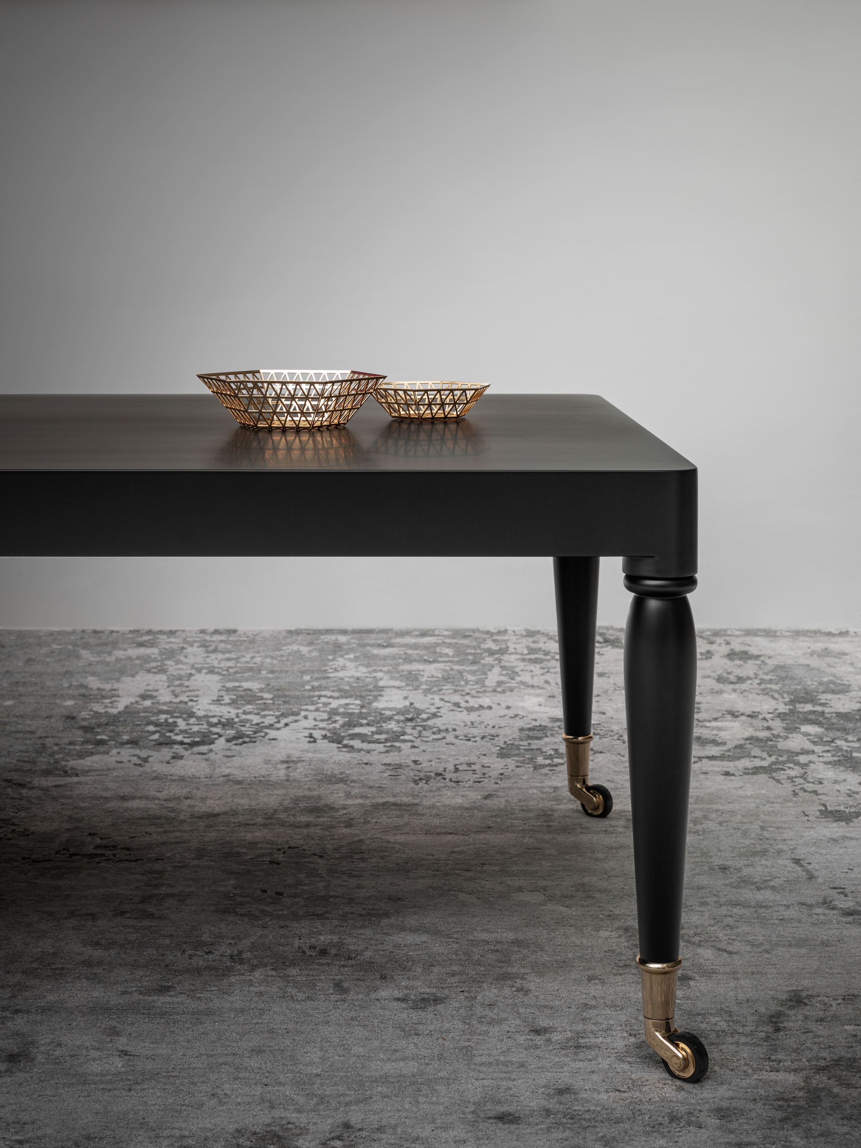 Прямоугольный вишневый стол с колесами GHIDINI1961 Шейкер ARCH-00076406 - Вид №3