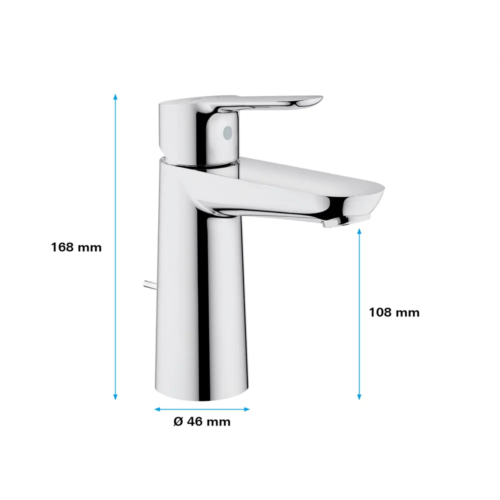 Смеситель для раковины Grohe Startclova M однорычажный цвет хром 82312202 STLM-2163276 - Вид №14