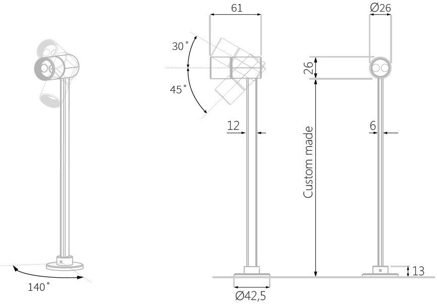 Essenzialed Освещение для мебели из анодированного алюминия sun-id-1348935 - Вид №3