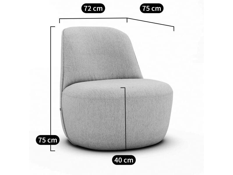 Ткань поворотный стул AMPM Rosebury ARCH-00144030 - Вид №5