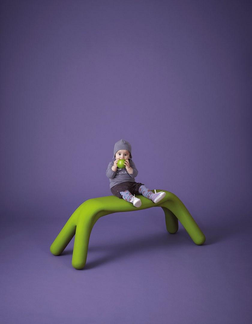 SLIDE Штабелируемая садовая скамейка из полиэтилена sun-id-1455760 - Вид №3