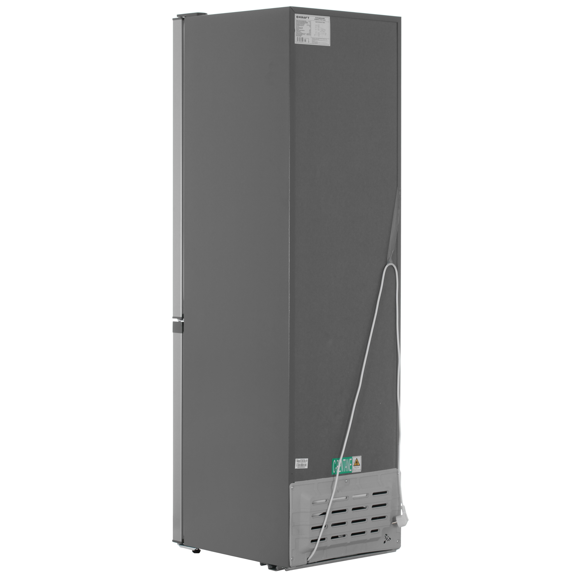 9131516 Холодильник с морозильником   KRAFT KF-NF282X серый STDN-0058643 - Вид №4