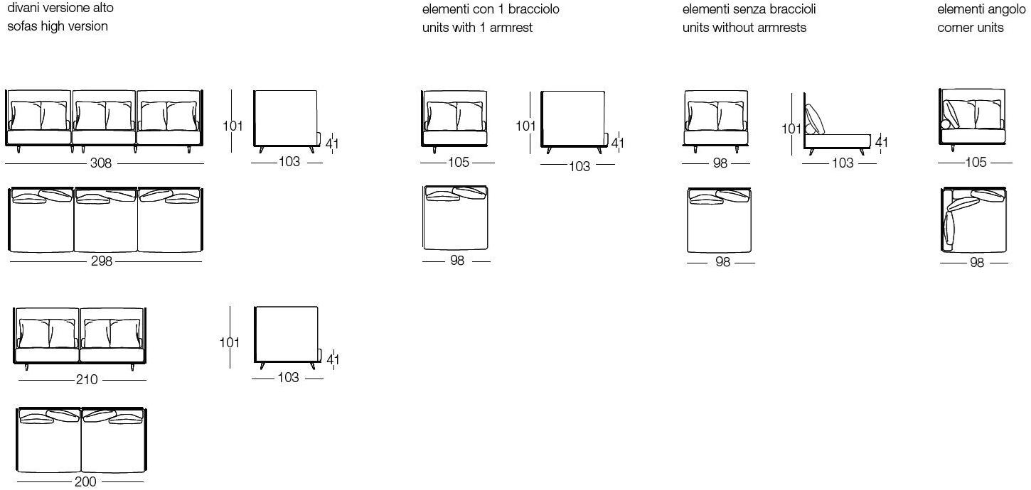arflex Угловой диван в ткани K2 sun-id-1421859 - Вид №2