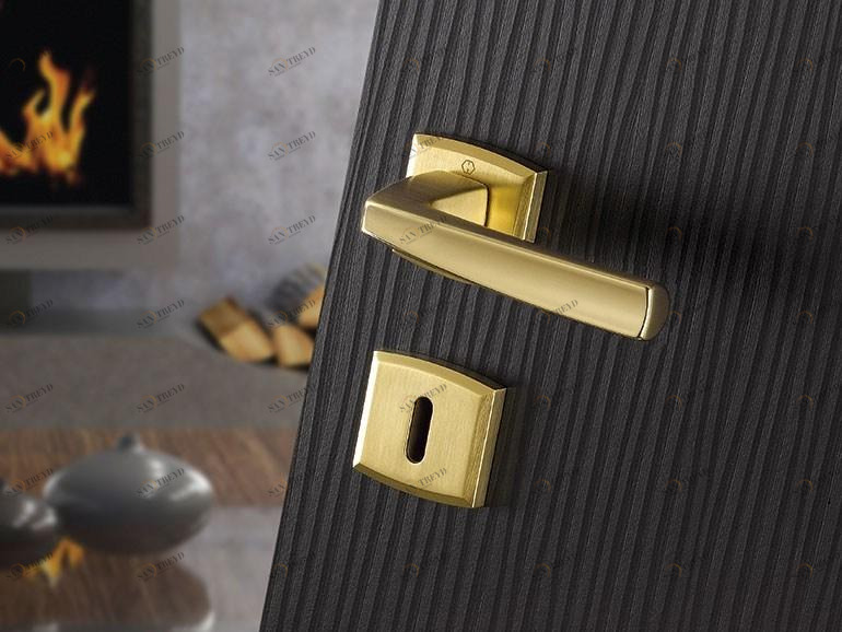 HOPPE Ручка из латуни на розетке с замком Acapulco sun-id-1486980