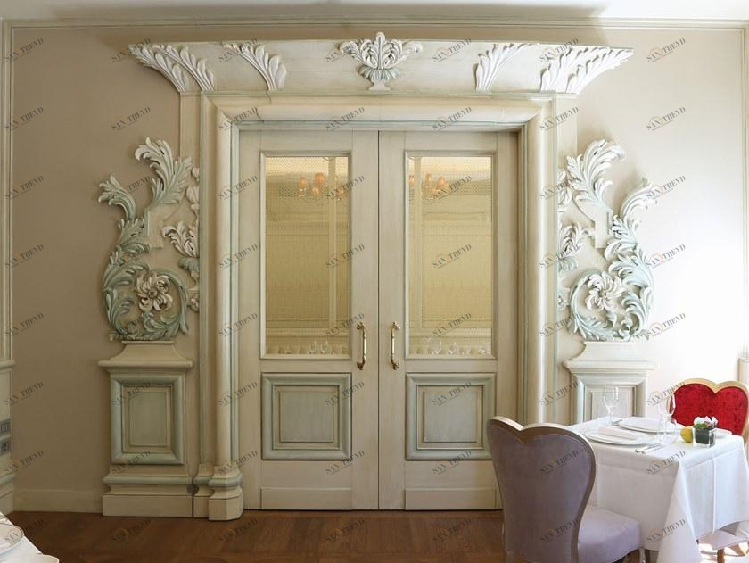 Arnaboldi Interiors Раздвижная лакированная деревянная дверь sun-id-1494104