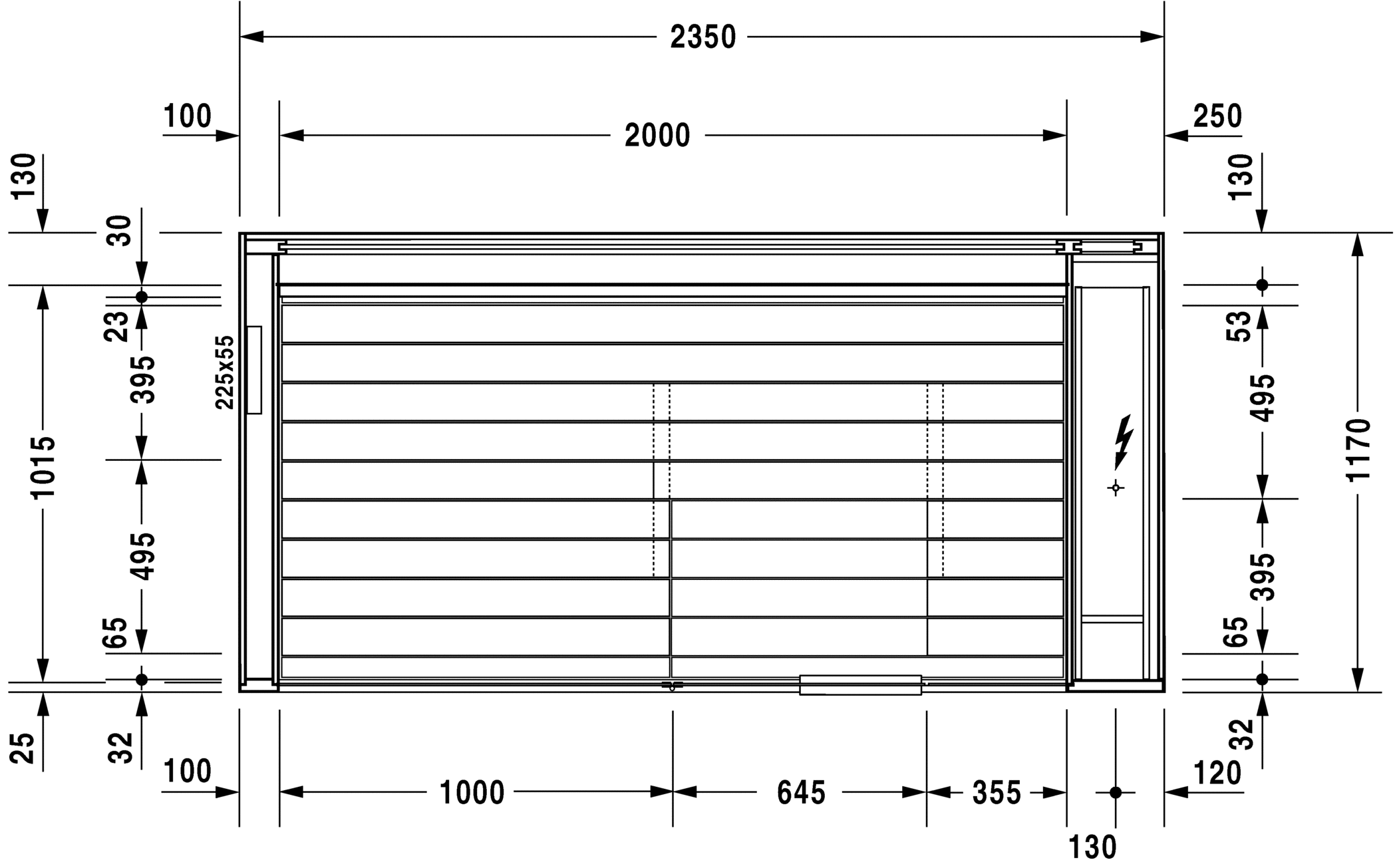 Сауна Inipi, пристенный и угловой вариант Inipi #7501 2350 x 1170 x 2220 мм Duravit 7501..002011000 - Вид №1