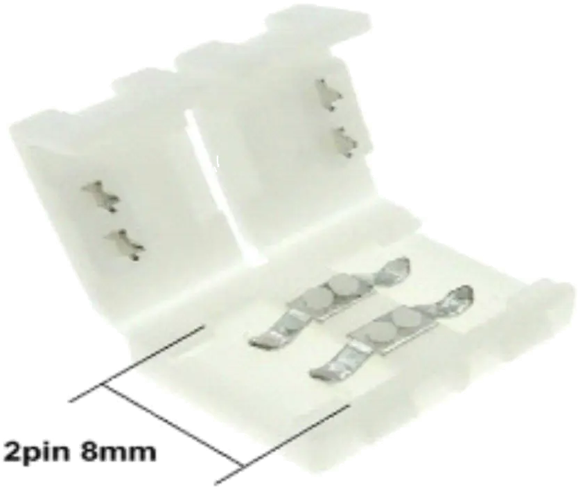APEYRON Коннектор для светодиодной ленты 2pin 8 мм - надежное соединение 82458041