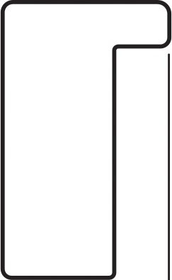 BY 7479 Зеркало в багетной раме - белый 20 mm EVOFORM Definite - Вид №4