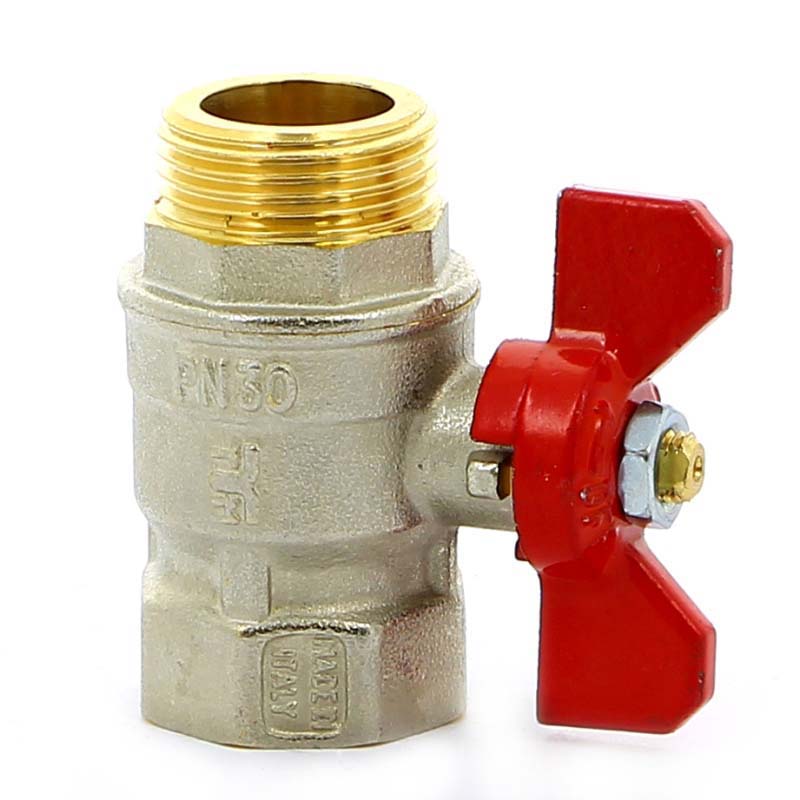 Кран шаровой НВ MISTRAL бабочка TIEMME 3/4" 2360006