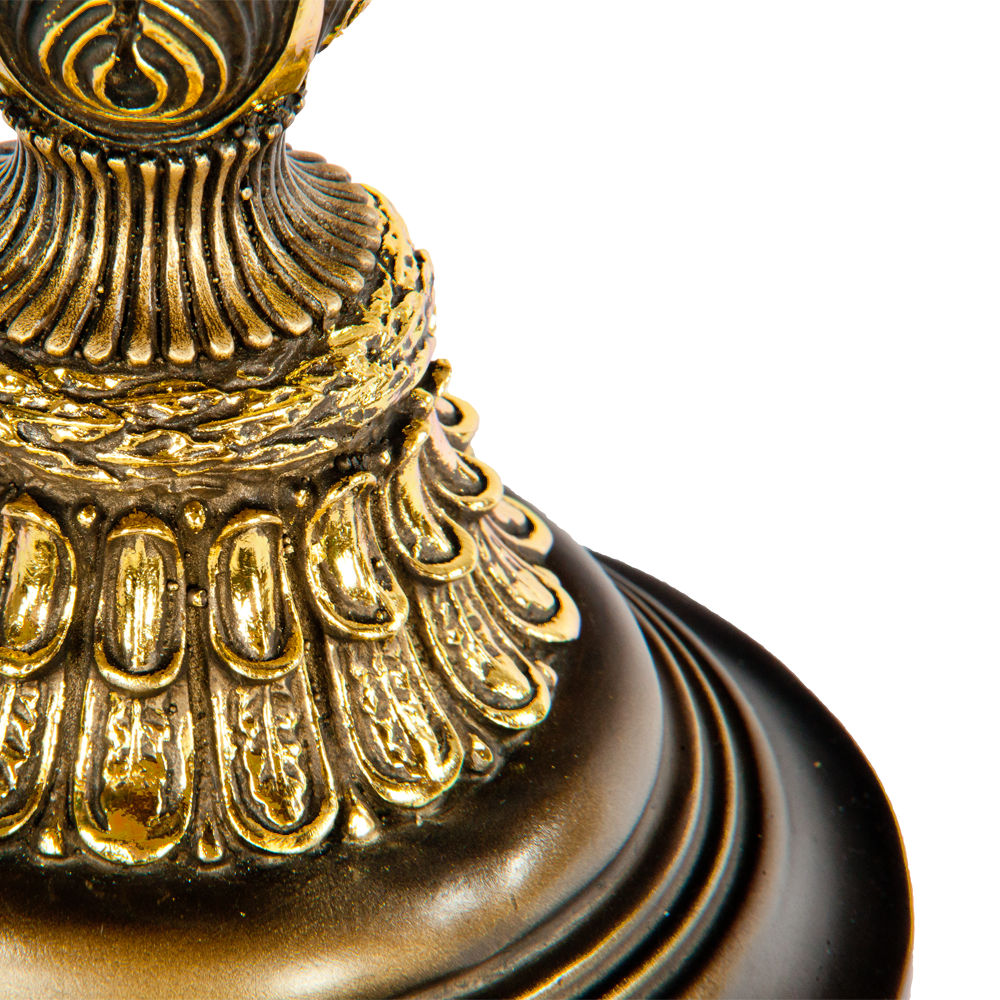 32022,34057 Настольная лампа Колонна Испанская Бронза Тюссо Капучино BOGACHO 4627138210994, 4627138151112 - Вид №3