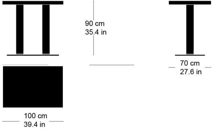 horgenglarus Прямоугольный деревянный высокий стол sun-id-1437772 - Вид №2