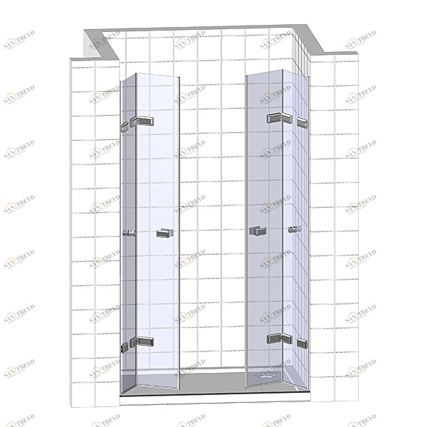 Душевые двери в нишу 110x200 GK-864TWO стекло прозрачное 6 мм GUTEWETTER TREND DOOR 110X200GKGK864TWO
