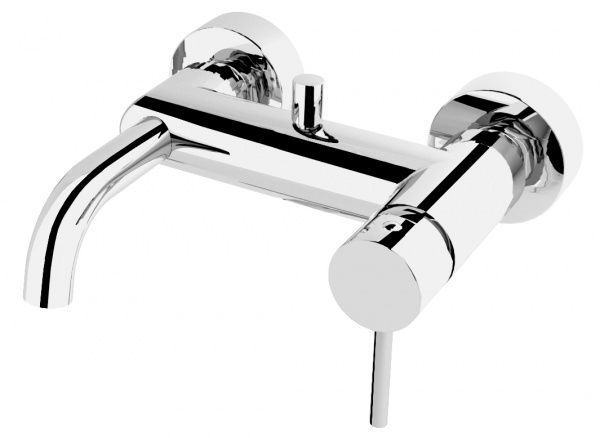 86.3400.0 Fir Cleo 84, смеситель для ванны с дивертером и гибким креплением, цвет хром