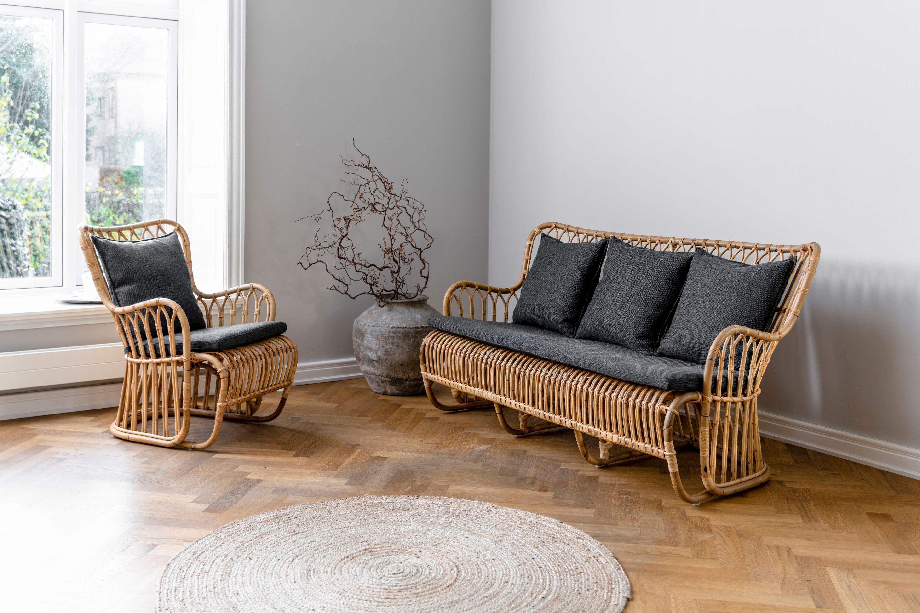 3-местный диван из ротанга Sika Design ICONS ARCH-00067097