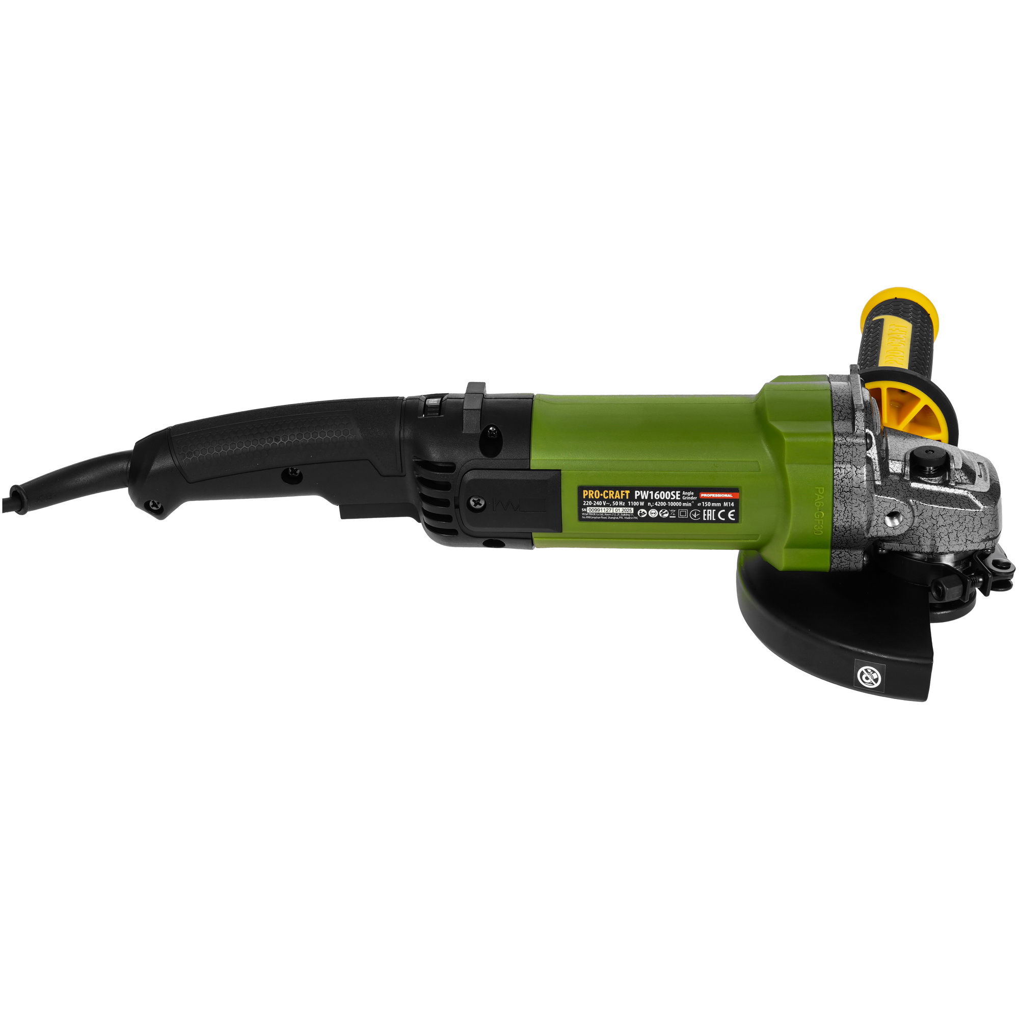 Углошлифовальная машина (УШМ) PROCRAFT PW1600SE 9277876 STDN-0077540 - Вид №3