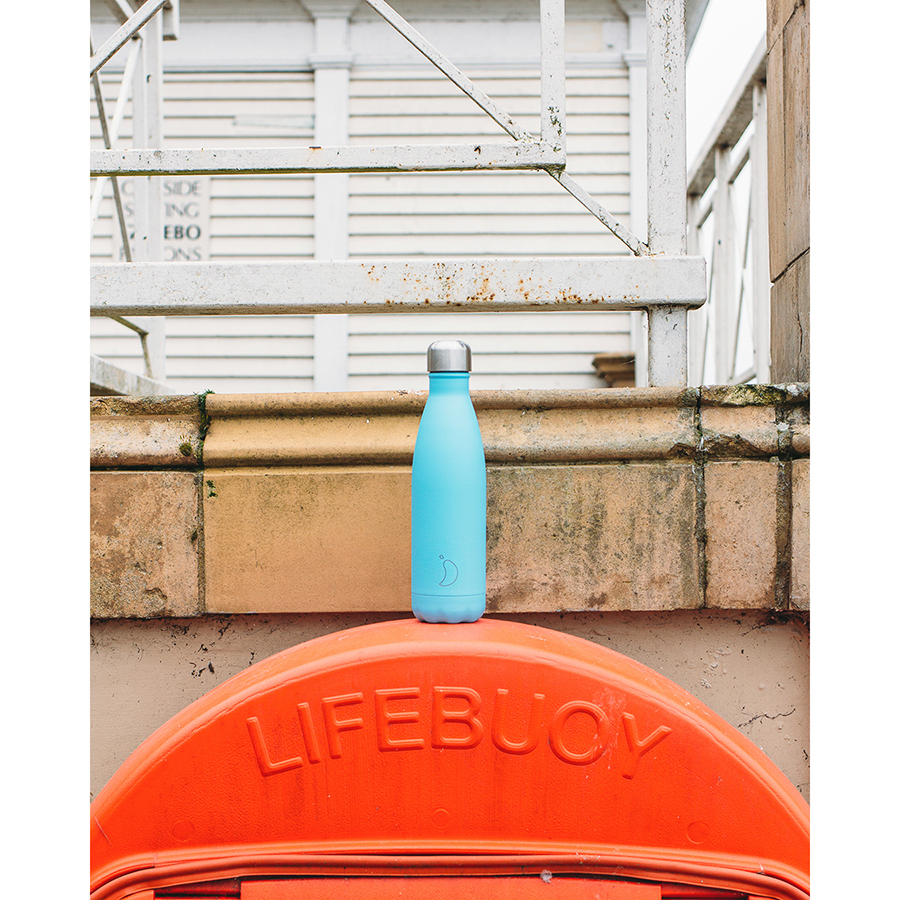 B500PABLU Термос pastel, 500 мл, голубой Chilly's Bottles  - Вид №1