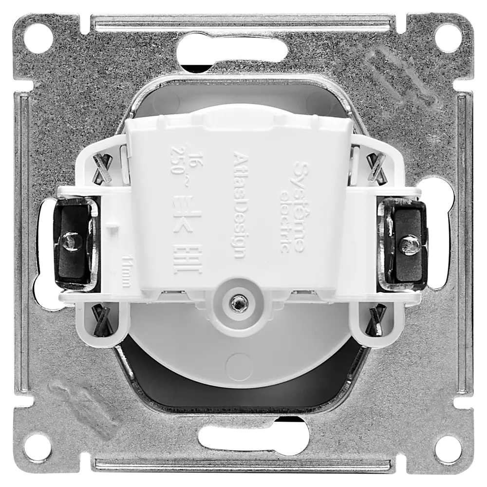 Розетка встраиваемая Systeme Electric AtlasDesign без заземления цвет жемчужный 89457348 STLM-2027441 - Вид №2