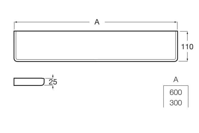 Стеклянная полка для ванной Roca время ARCH-00117425 - Вид №8