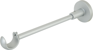 ORBIS Открытый держатель для карниза серебристый, нагрузка 5 кг 86015937