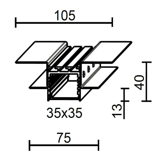 Профиль для линейного освещения Brillamenti Бар ARCH-00093524 - Вид №5