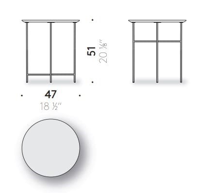Круглый мраморный журнальный столик DE PADOVA Sen ARCH-00117045 - Вид №6