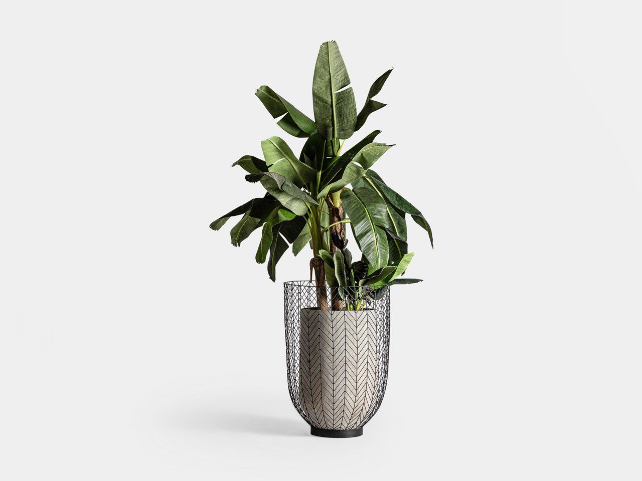 Набор цементных и железных Горшков Vical Home Plissé Metal ARCH-00077111 - Вид №1