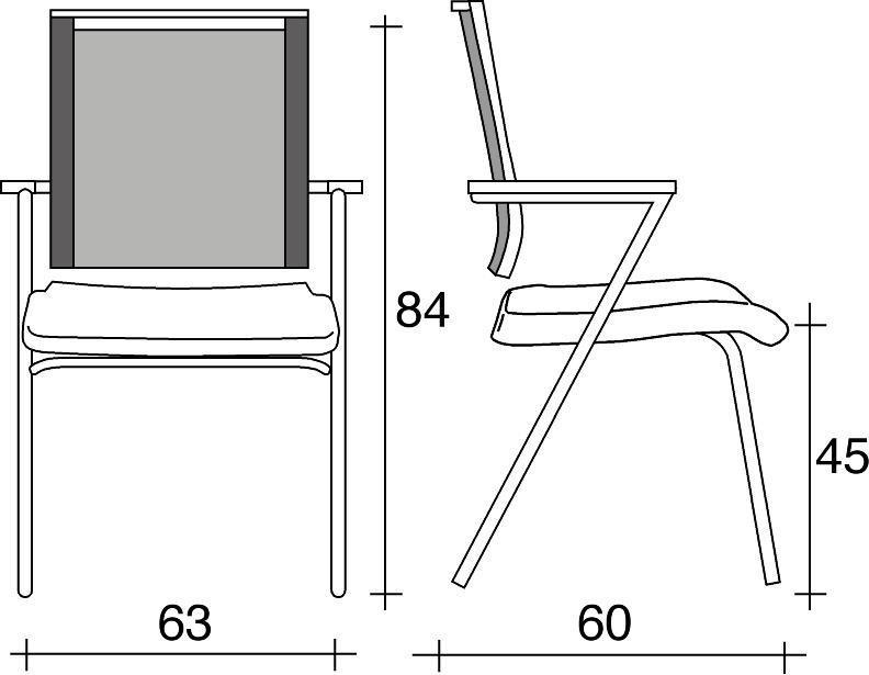 TALIN Мягкое сетчатое кресло с подлокотниками для залов ожидания sun-id-1409144 - Вид №1